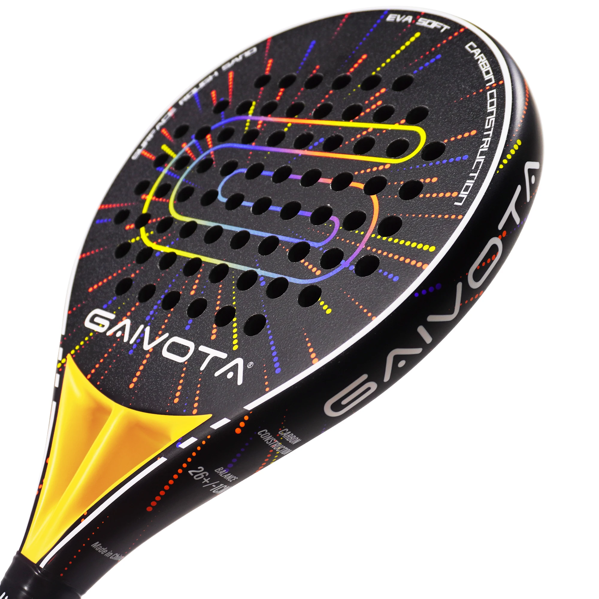 GAIVOTA 2026 New Debut PX30 Padel Tennis Racket Carbon Fiber Surface Treatment EVA Memory Flexible Foam Core Padel Racket