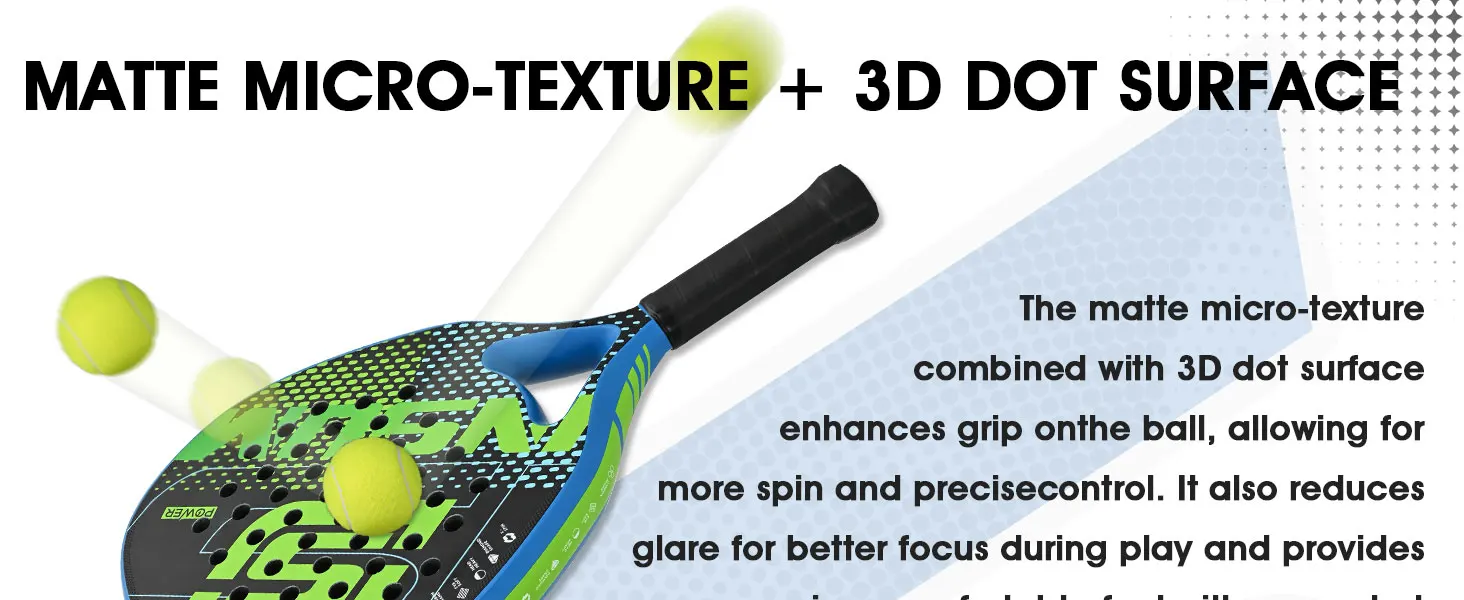 INSUM Power Padel Racket Series 2026 Carbon Fiber Surface EVA Memory Lightweight Paddle Racket Tennis Racket for Adults