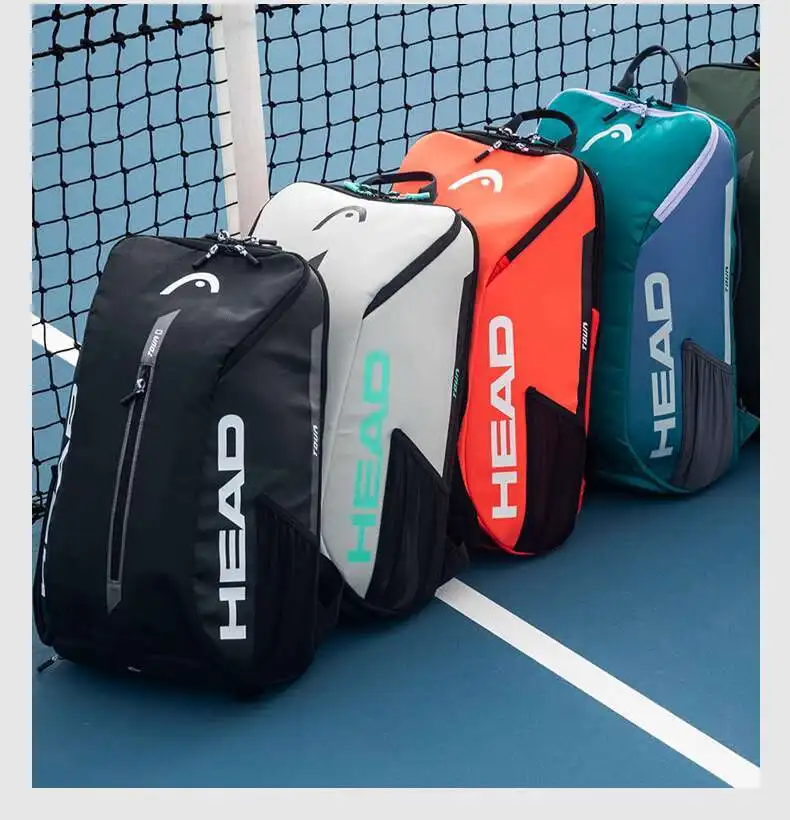 2025 HEAD Tennis Backpack Tennis Sports Bag Backpack Tennis Racket Racquet Bag Raqueteira Tenis Padel Racket Backpack Badminton
