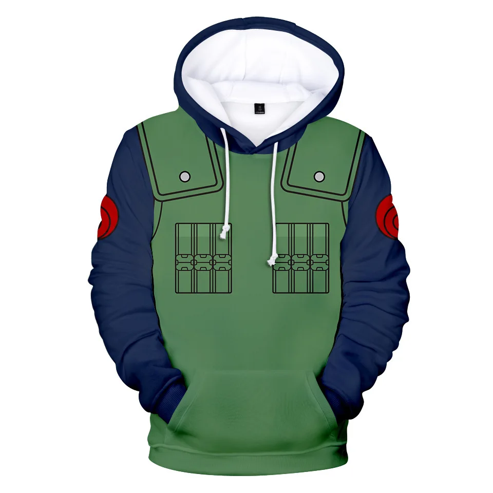 Bandai Naruto 3D Anime Hoodie – Men's Streetwear, Cosplay, Harajuku & Y2K Style – Trendy & Comfortable