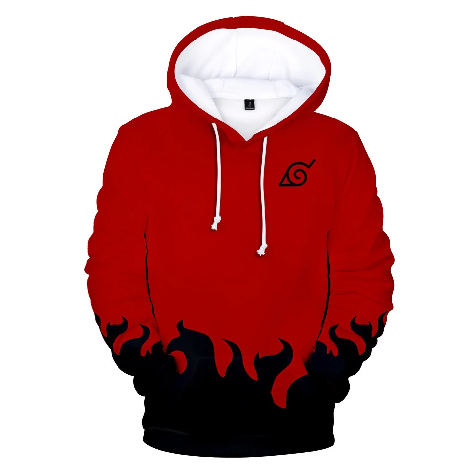 Bandai Naruto 3D Anime Hoodie – Men's Streetwear, Cosplay, Harajuku & Y2K Style – Trendy & Comfortable