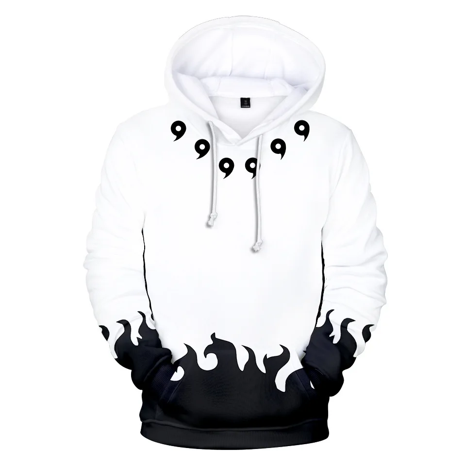 Bandai Naruto 3D Anime Hoodie – Men's Streetwear, Cosplay, Harajuku & Y2K Style – Trendy & Comfortable