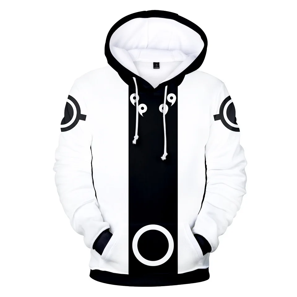 Bandai Naruto 3D Anime Hoodie – Men's Streetwear, Cosplay, Harajuku & Y2K Style – Trendy & Comfortable