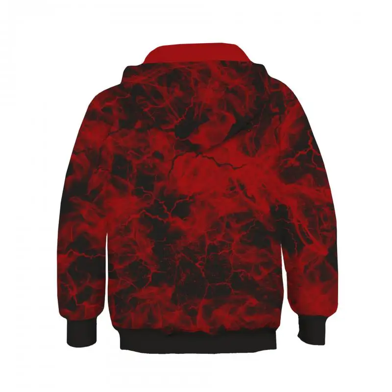 Hot New Fashion Cosplay Hooded Jacket Red Blue Colorblock Spider Pattern Hoodie Casual Unisex Y2K Long Sleeve Sweatshirt Top