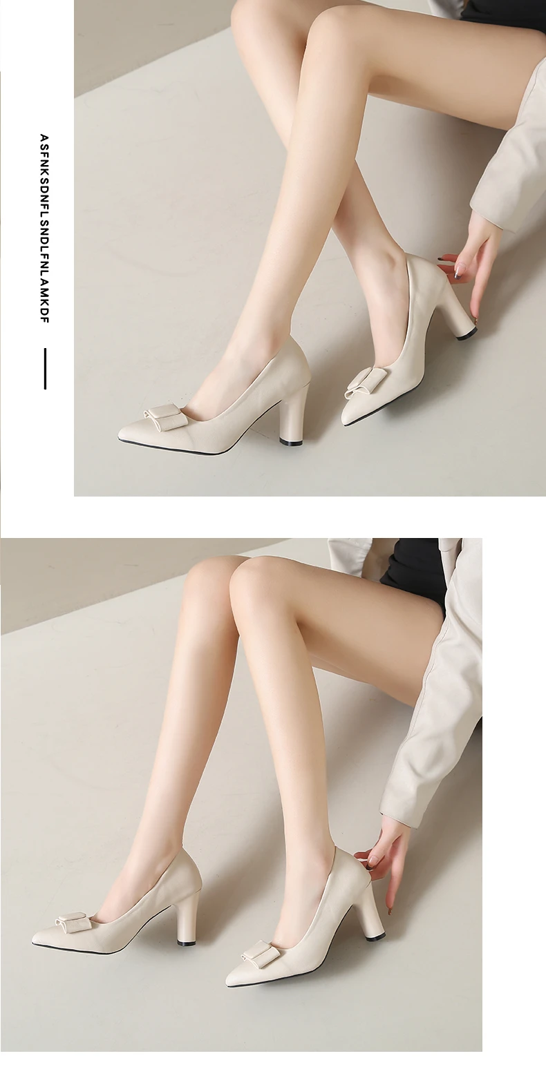 Aphixta Big Size 45 Classic Party Pumps Women High Chunky Heels Pumps Elegant Women High Heels zapatos mujer 2024 tendencia