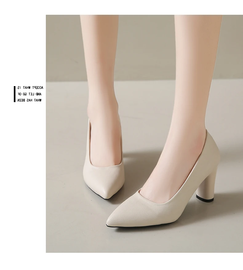 Aphixta Big Size 45 Classic Party Pumps Women High Chunky Heels Pumps Elegant Women High Heels zapatos mujer 2024 tendencia