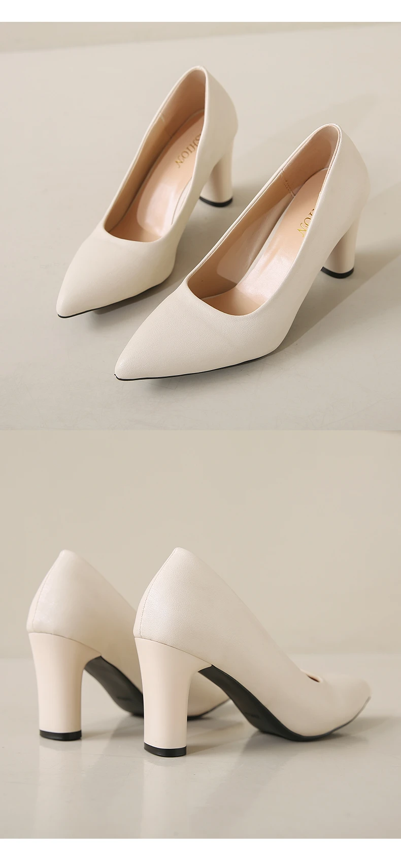 Aphixta Big Size 45 Classic Party Pumps Women High Chunky Heels Pumps Elegant Women High Heels zapatos mujer 2024 tendencia