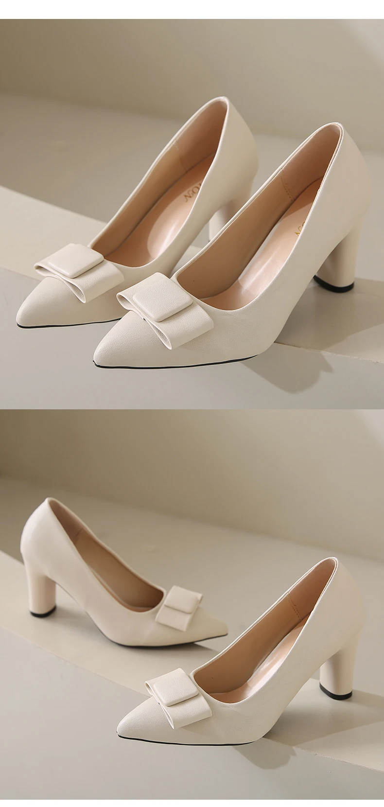 Aphixta Big Size 45 Classic Party Pumps Women High Chunky Heels Pumps Elegant Women High Heels zapatos mujer 2024 tendencia