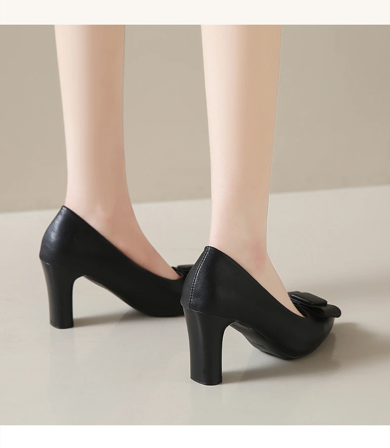 Aphixta Big Size 45 Classic Party Pumps Women High Chunky Heels Pumps Elegant Women High Heels zapatos mujer 2024 tendencia