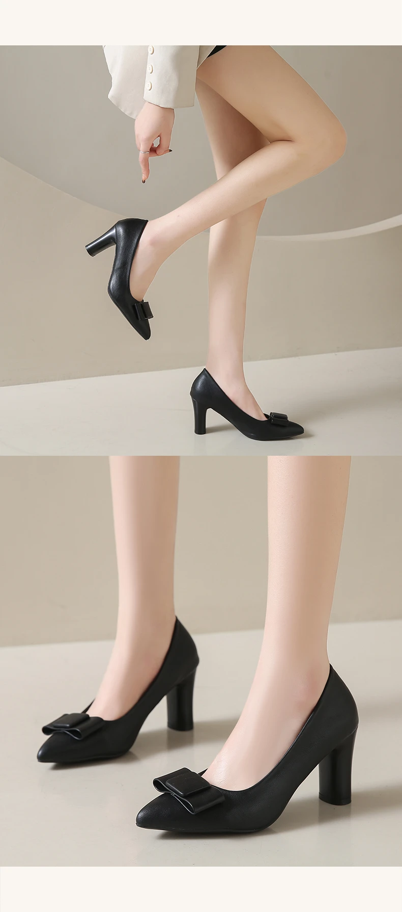 Aphixta Big Size 45 Classic Party Pumps Women High Chunky Heels Pumps Elegant Women High Heels zapatos mujer 2024 tendencia