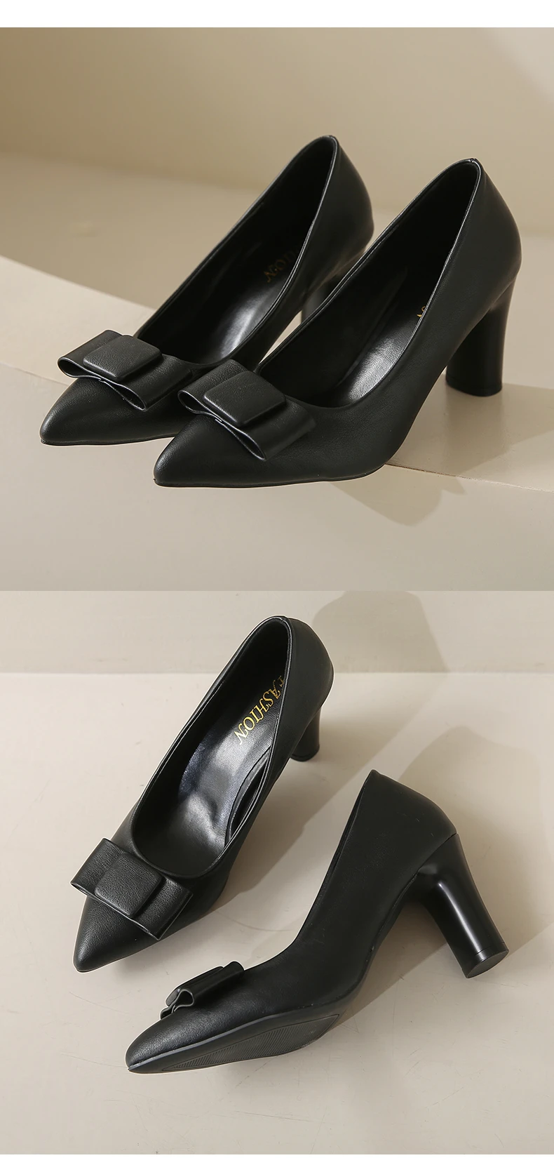 Aphixta Big Size 45 Classic Party Pumps Women High Chunky Heels Pumps Elegant Women High Heels zapatos mujer 2024 tendencia