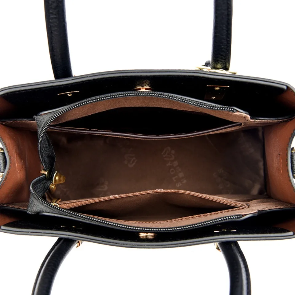 Genuine Brand Top Quality Leather Shoulder Crossbody Bags for Women Luxury Handbags Women Bags Designer Large Capacity Tote Bag