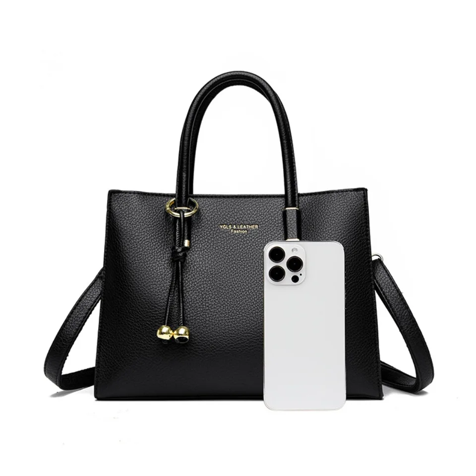 Genuine Brand Top Quality Leather Shoulder Crossbody Bags for Women Luxury Handbags Women Bags Designer Large Capacity Tote Bag