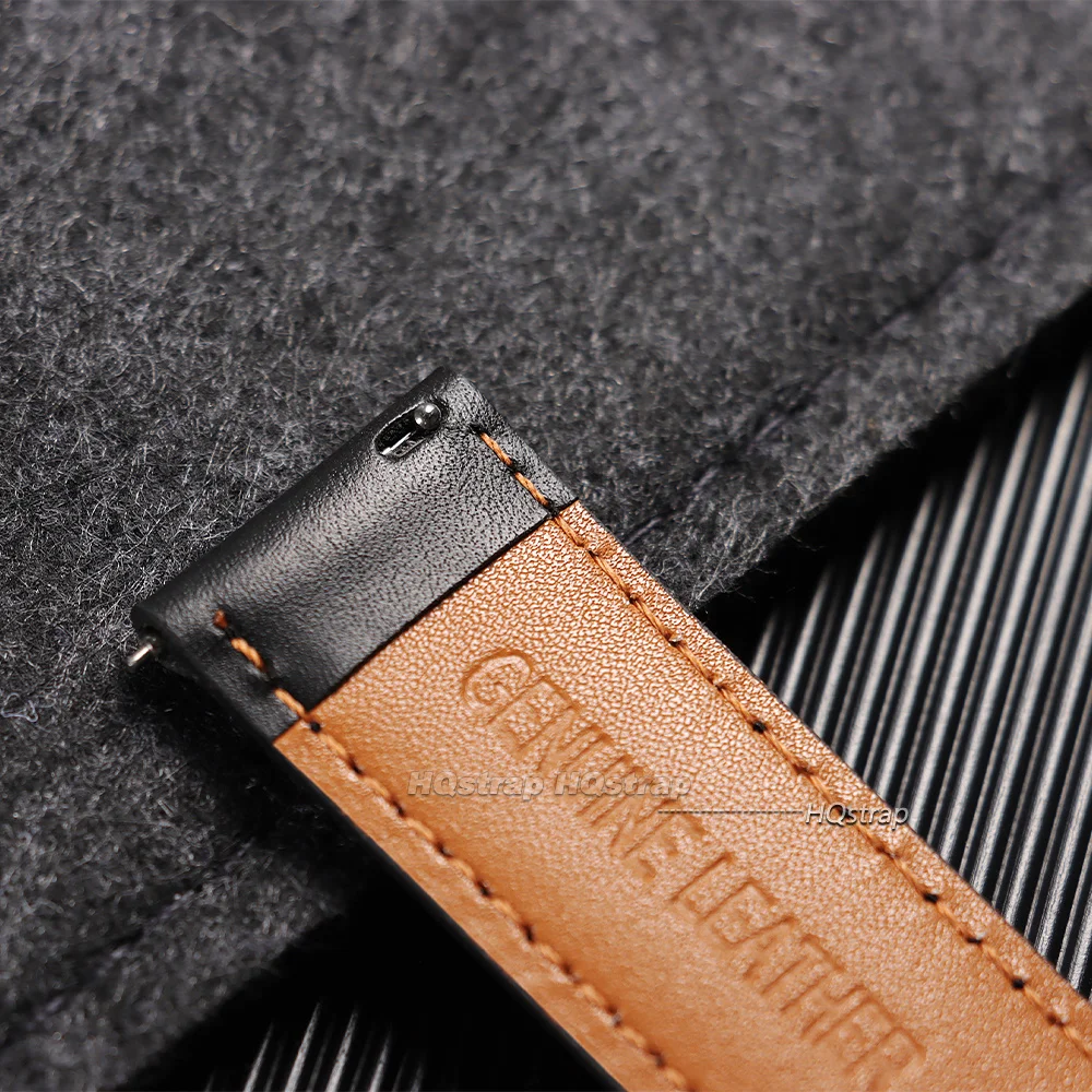 Vintage Brown Leather Watchband 18mm 20mm 22mm 24mm Cowhide Watch Strap Men Women Quick Release Bracelet Universal Wristband