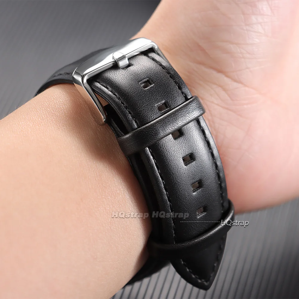 Vintage Brown Leather Watchband 18mm 20mm 22mm 24mm Cowhide Watch Strap Men Women Quick Release Bracelet Universal Wristband