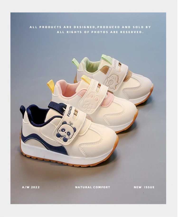 New Fashion Children's Causal Sneakers for Girls Cute Patchwork Kids Sports Shoes Soft Versatile Boys School Running Sneakers