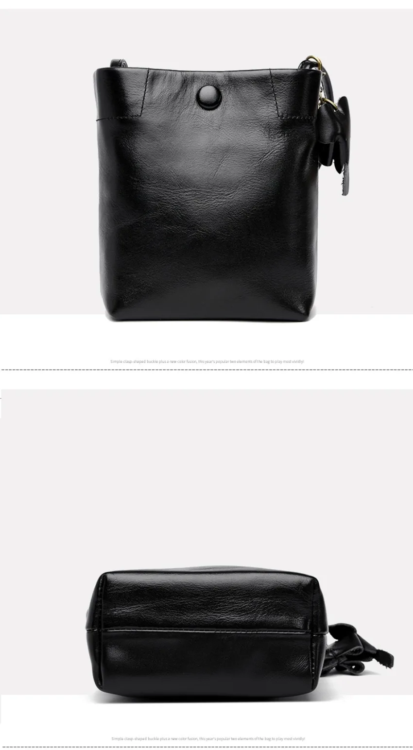 100% Genuine Leather Shoulder Bag Women Crossbody Purse Designer Top Layer Plant Tanned Cowhide Phone Luxury Vertical Soft Bag