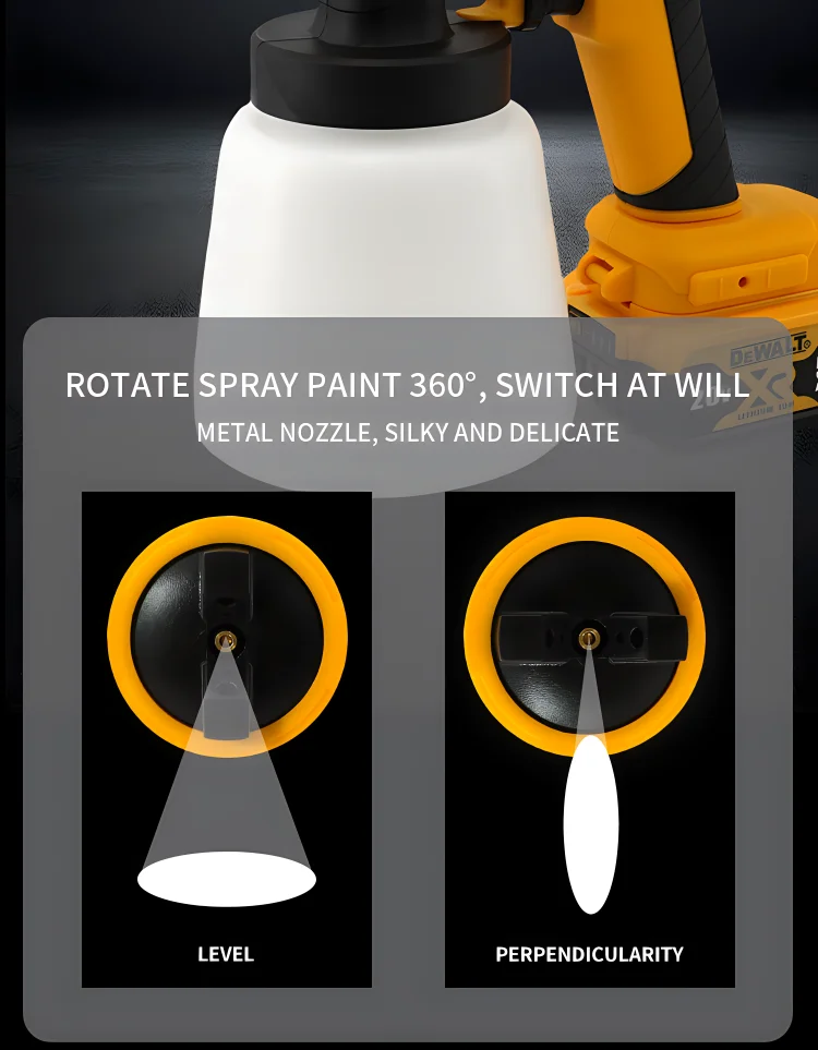 Dewalt Airbrush Brushless Electric Spray Gun Lightweight Paint Sprayer Uniform Spray for Home Improvement And DIY Projects