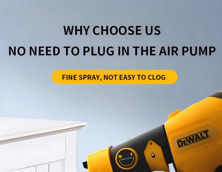 Dewalt Airbrush Brushless Electric Spray Gun Lightweight Paint Sprayer Uniform Spray for Home Improvement And DIY Projects