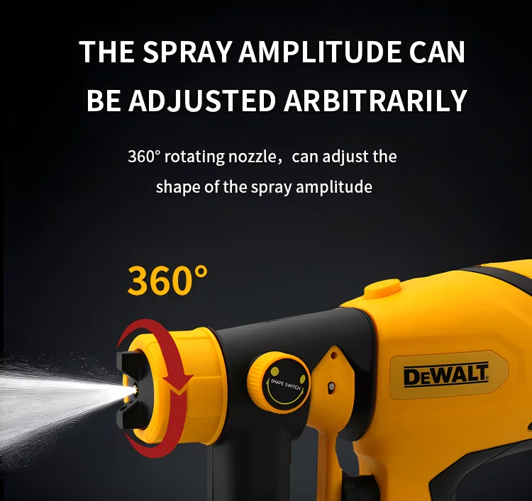 Dewalt Airbrush Brushless Electric Spray Gun Lightweight Paint Sprayer Uniform Spray for Home Improvement And DIY Projects