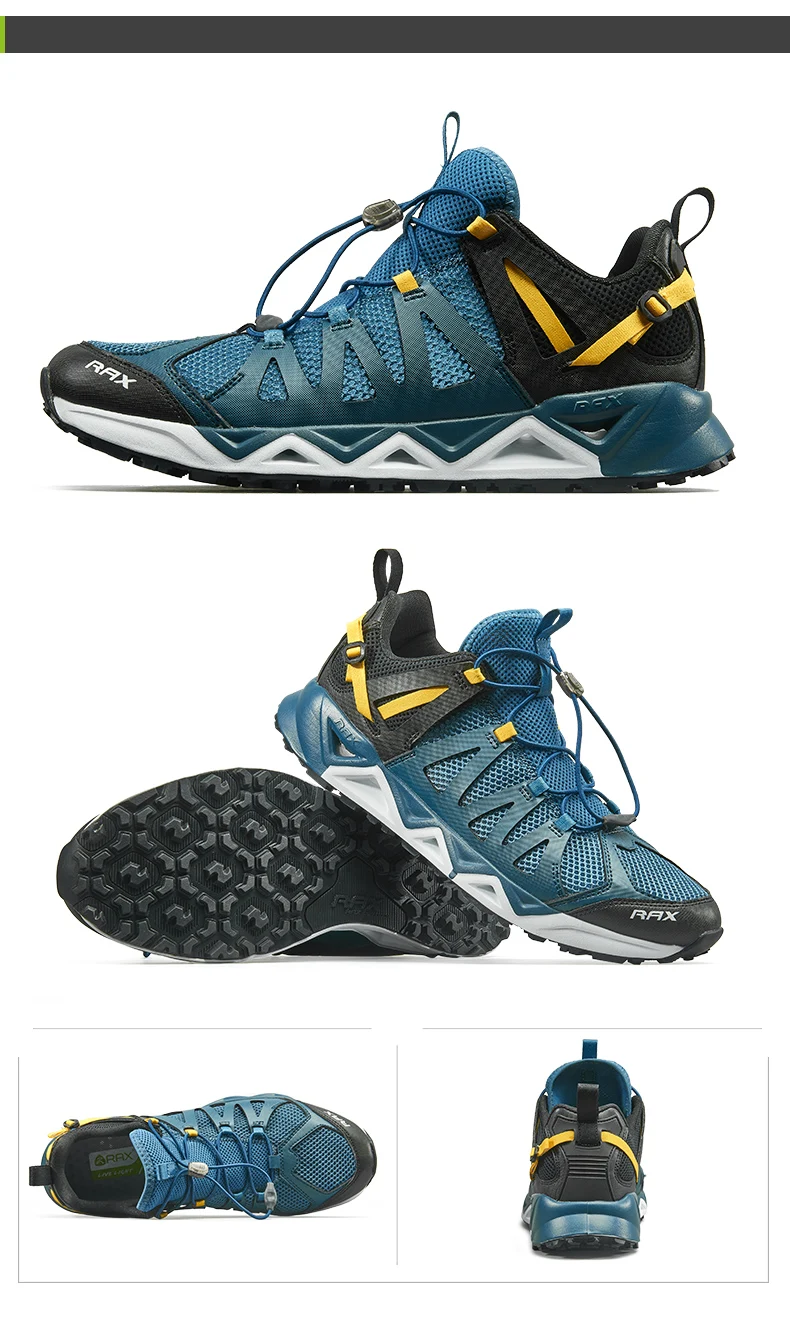 RAX New Men Women Summer Hiking Shoes Breathable Upstream Shoes Trekking Aqua Shoes Outdoor Fishing Camping Sneaker Men