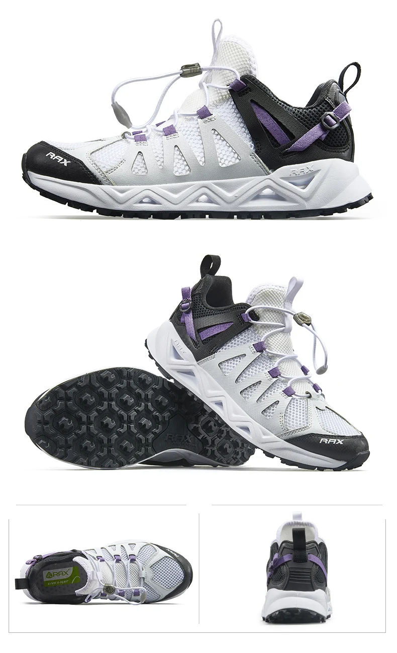 RAX New Men Women Summer Hiking Shoes Breathable Upstream Shoes Trekking Aqua Shoes Outdoor Fishing Camping Sneaker Men