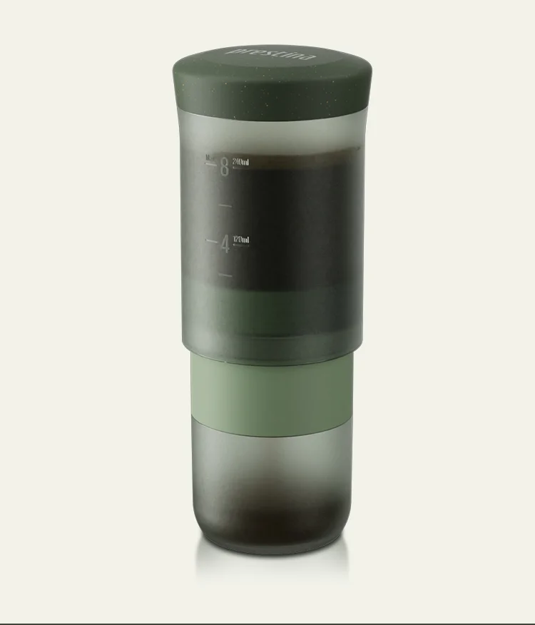 WACACO Prestina, All-in-1 Portable French Press Coffee Maker, Foldable Manual Brewer for Camping, Hiking & Travel, Easy Clean