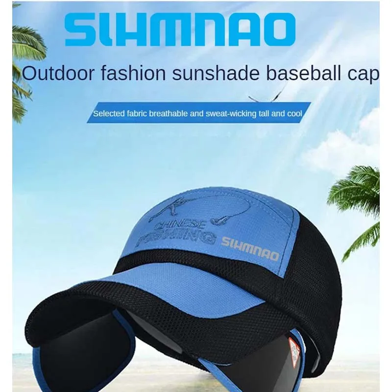 2025 Fishing Hat Summer Outdoor Fishing Sunscreen Baseball Hat Men's Mountaineering Hunting Sunshade Hat Bicycle Women's Hat
