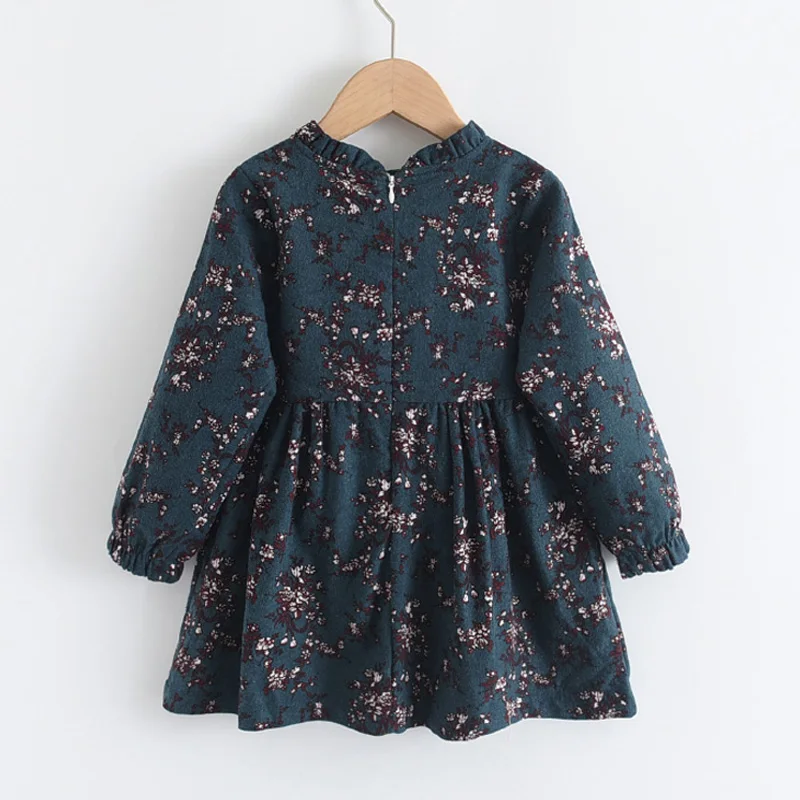 Bear Leader New Autumn Girls Dress Spring Kids Princess Dress Casual Floral Costumes Children Clothing Flowers Dresses 2-8 Years
