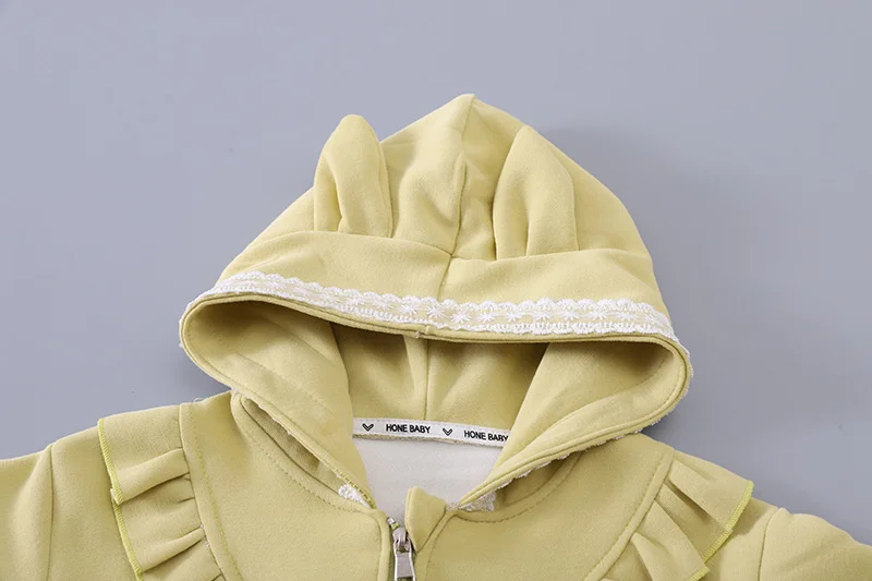 Baby Cute Casual Suits Children Comfortable Hooded Coat+Pants 2Pc Outfits Girls Spring Autumn Outdoor Versatile Daily Clothes