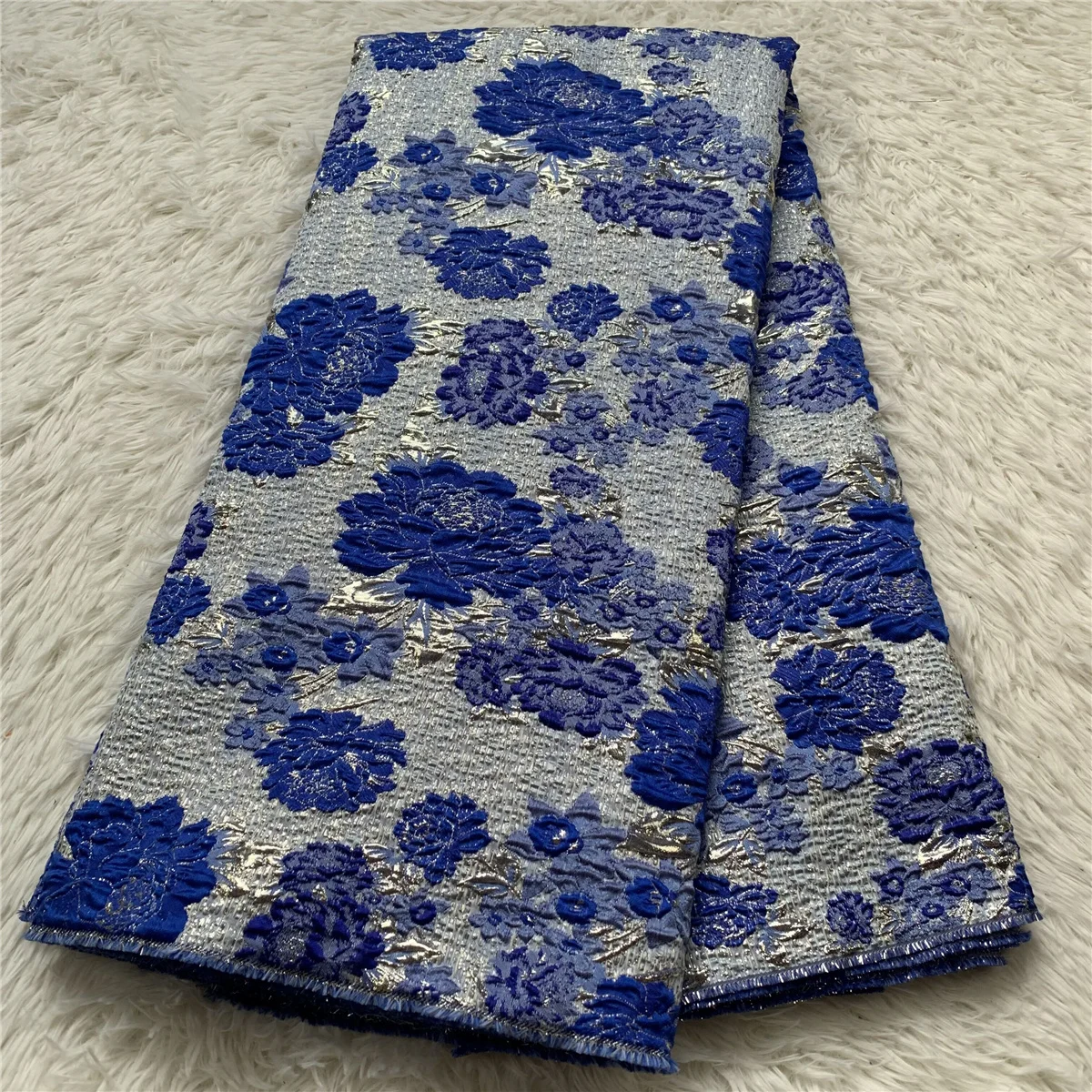 2025High QualityAfrican Nigerian Tulle Lace Fabric Organza Embroidery Guipure Brocade Jacquard Wedding Dresses Party Gowns 5Yard