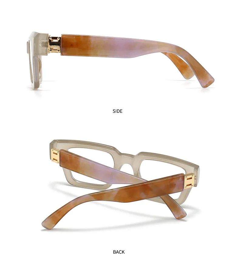 Fashion Large Frame Jelly Myopia Glasses Women 2025 Luxury Brand Square Black Glasses Ink Color Anti Blue Light Eyeglasses -2 -5