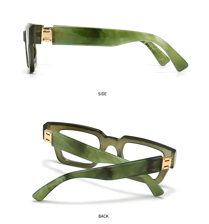 Fashion Large Frame Jelly Myopia Glasses Women 2025 Luxury Brand Square Black Glasses Ink Color Anti Blue Light Eyeglasses -2 -5