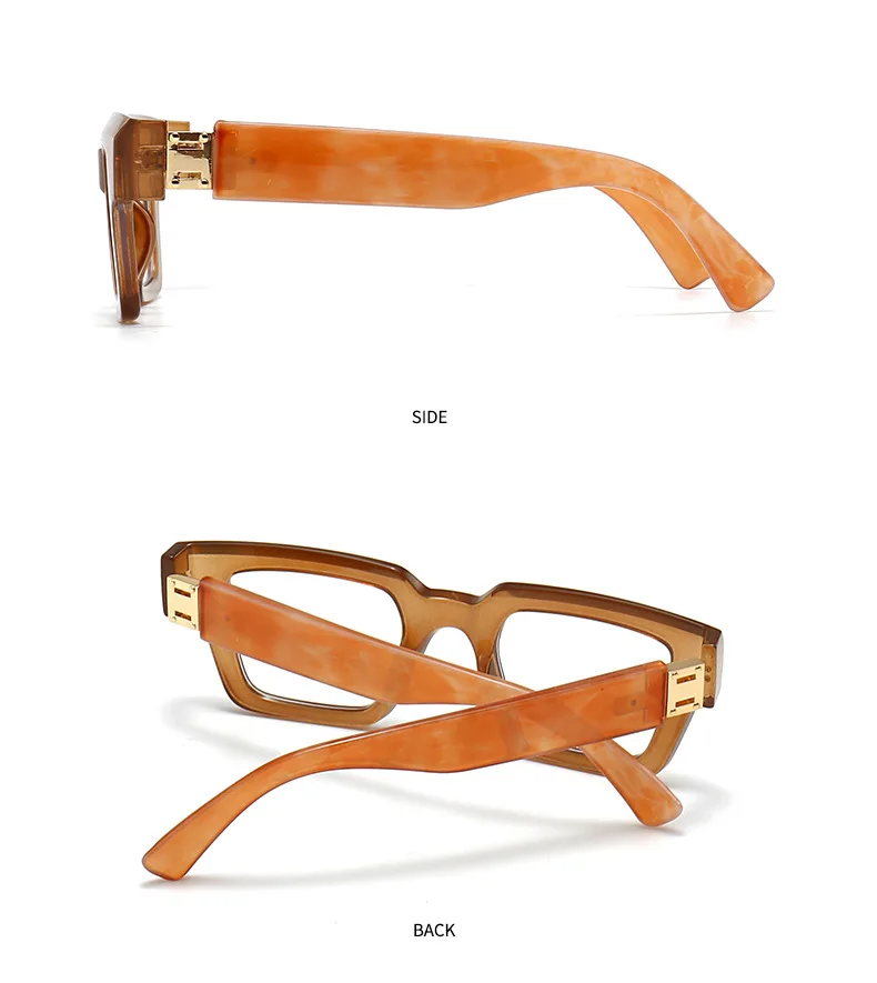 Fashion Large Frame Jelly Myopia Glasses Women 2025 Luxury Brand Square Black Glasses Ink Color Anti Blue Light Eyeglasses -2 -5