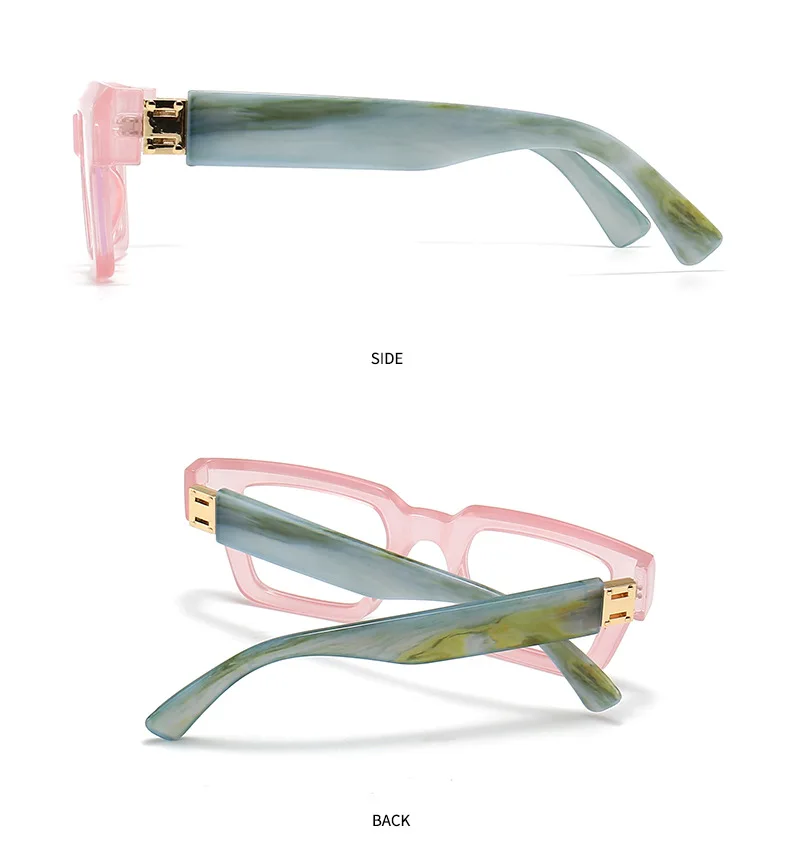 Fashion Large Frame Jelly Myopia Glasses Women 2025 Luxury Brand Square Black Glasses Ink Color Anti Blue Light Eyeglasses -2 -5