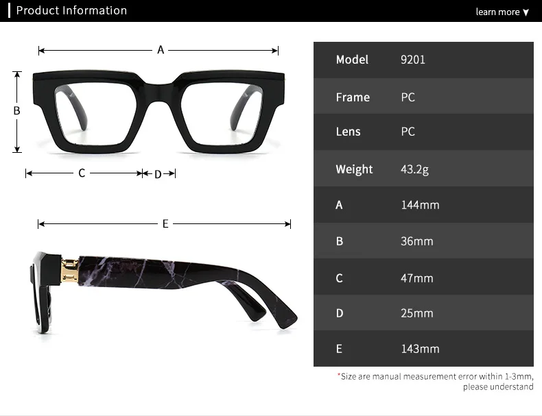 Fashion Large Frame Jelly Myopia Glasses Women 2025 Luxury Brand Square Black Glasses Ink Color Anti Blue Light Eyeglasses -2 -5