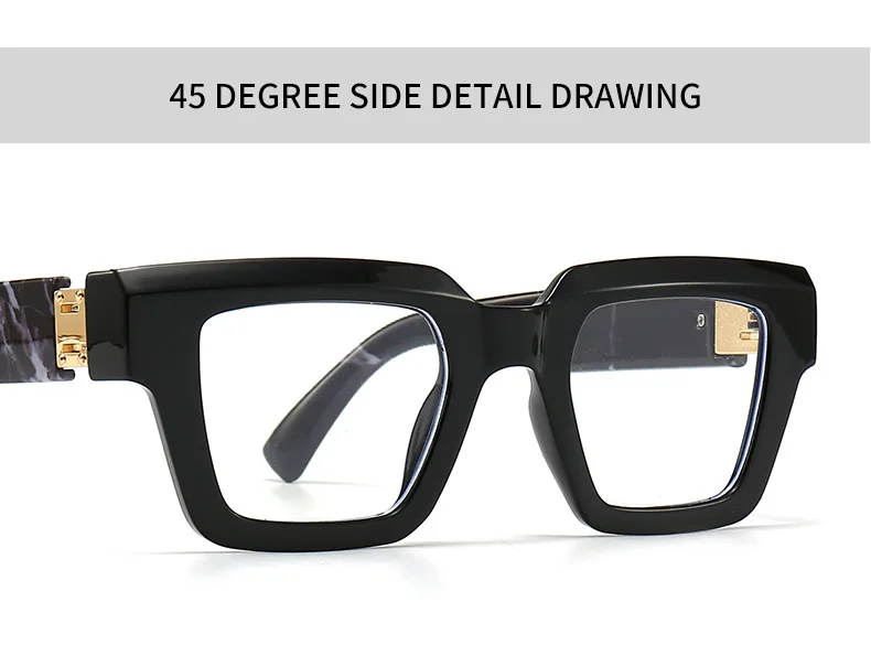 Fashion Large Frame Jelly Myopia Glasses Women 2025 Luxury Brand Square Black Glasses Ink Color Anti Blue Light Eyeglasses -2 -5