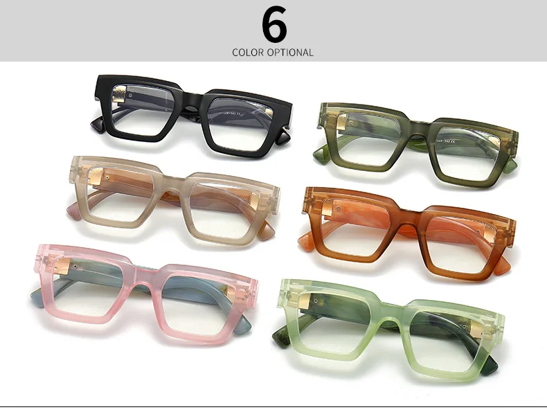Fashion Large Frame Jelly Myopia Glasses Women 2025 Luxury Brand Square Black Glasses Ink Color Anti Blue Light Eyeglasses -2 -5