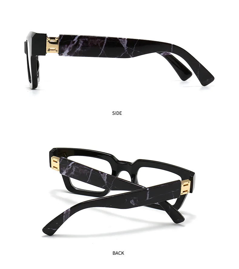 Fashion Large Frame Jelly Myopia Glasses Women 2025 Luxury Brand Square Black Glasses Ink Color Anti Blue Light Eyeglasses -2 -5