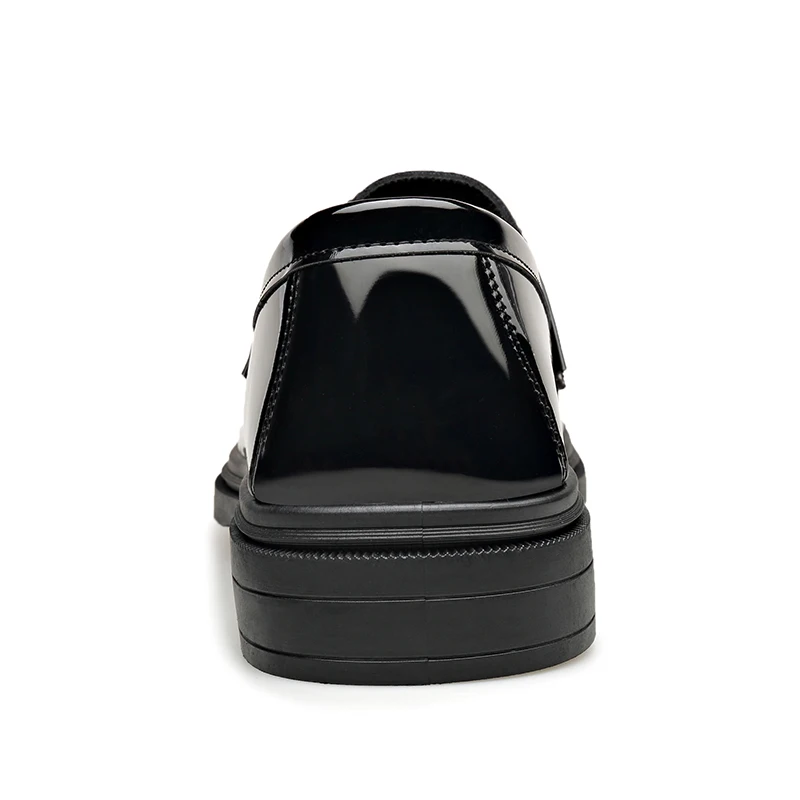 Patent Leather Mens Loafers Fashion Men‘s Casual Shoes Black Business Shoes Office Work Shoes Party Wedding Formal Dress Shoes