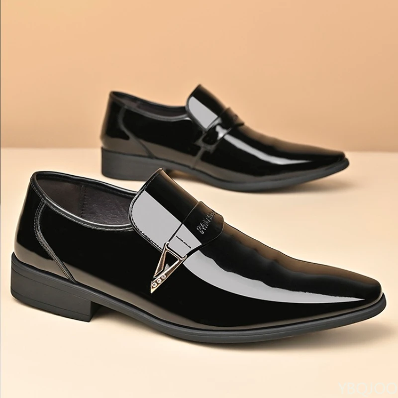 2026 Large Size Fashionable Men's Office Formal Shoes Low Cut Daily Comfortable Pointed Multifunctional Men's Wedding Shoes