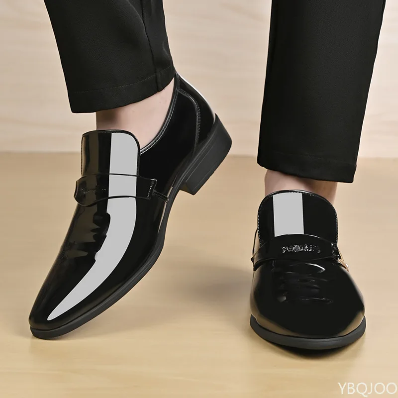 2026 Large Size Fashionable Men's Office Formal Shoes Low Cut Daily Comfortable Pointed Multifunctional Men's Wedding Shoes