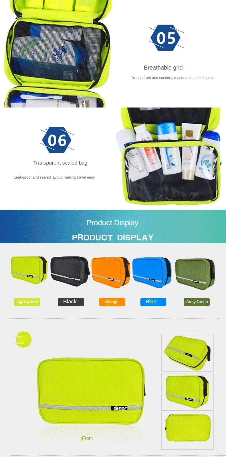 Hanging Men's Toiletry Bag Large Waterproof Cosmetic Bags Travel Organizer Lady Toiletries Makeup Toilet Foldable Bathroom Kit