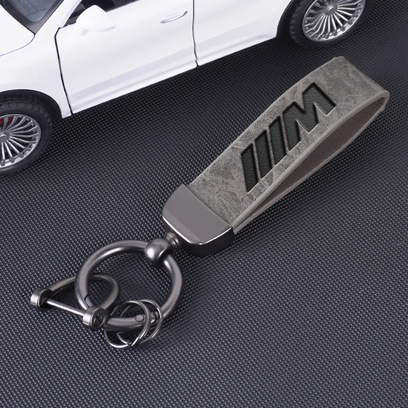 Car Vintage Leather Keychain Keyring Pendant Zinc Alloy Key Ring For BMW M F30 F10 E90 F20 E46 E60 E70 E39 E36 E87 X7 E92 E91 X6