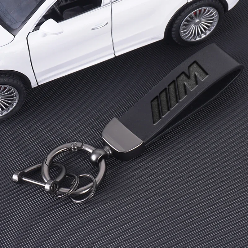 Car Vintage Leather Keychain Keyring Pendant Zinc Alloy Key Ring For BMW M F30 F10 E90 F20 E46 E60 E70 E39 E36 E87 X7 E92 E91 X6