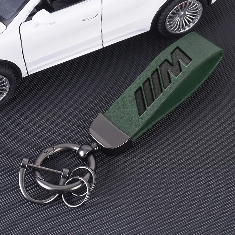 Car Vintage Leather Keychain Keyring Pendant Zinc Alloy Key Ring For BMW M F30 F10 E90 F20 E46 E60 E70 E39 E36 E87 X7 E92 E91 X6
