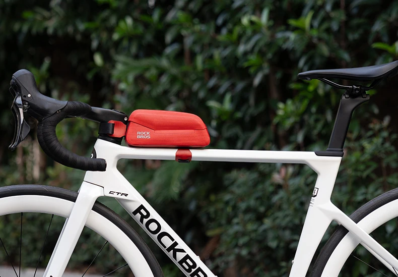 ROCKBROS Cycling Bag 0.6L Or 0.9L Magnetic Waterproof Road Bike Bag Front Beam Tube Bag Riding Bicycle Bag Accessories