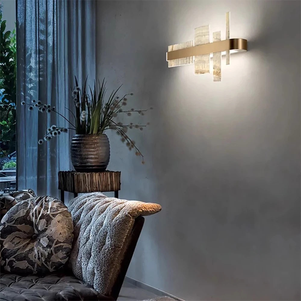 Shards Of Life Vintage Marble Collection LED Dimmable Chandelier Lighting Lustre Suspension Luminaire Lampen For Living Room