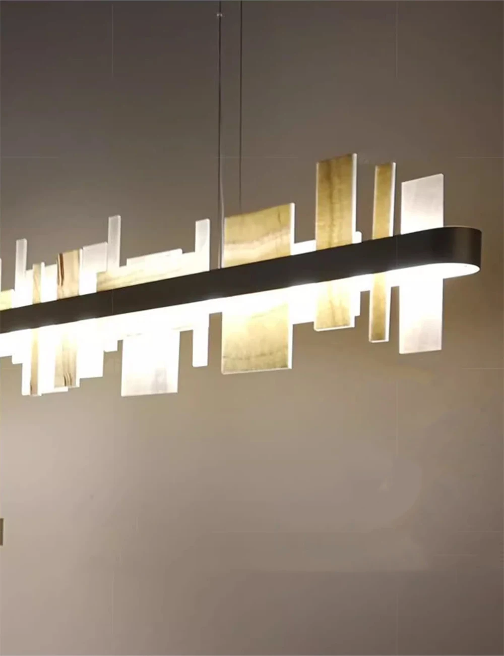 Shards Of Life Vintage Marble Collection LED Dimmable Chandelier Lighting Lustre Suspension Luminaire Lampen For Living Room