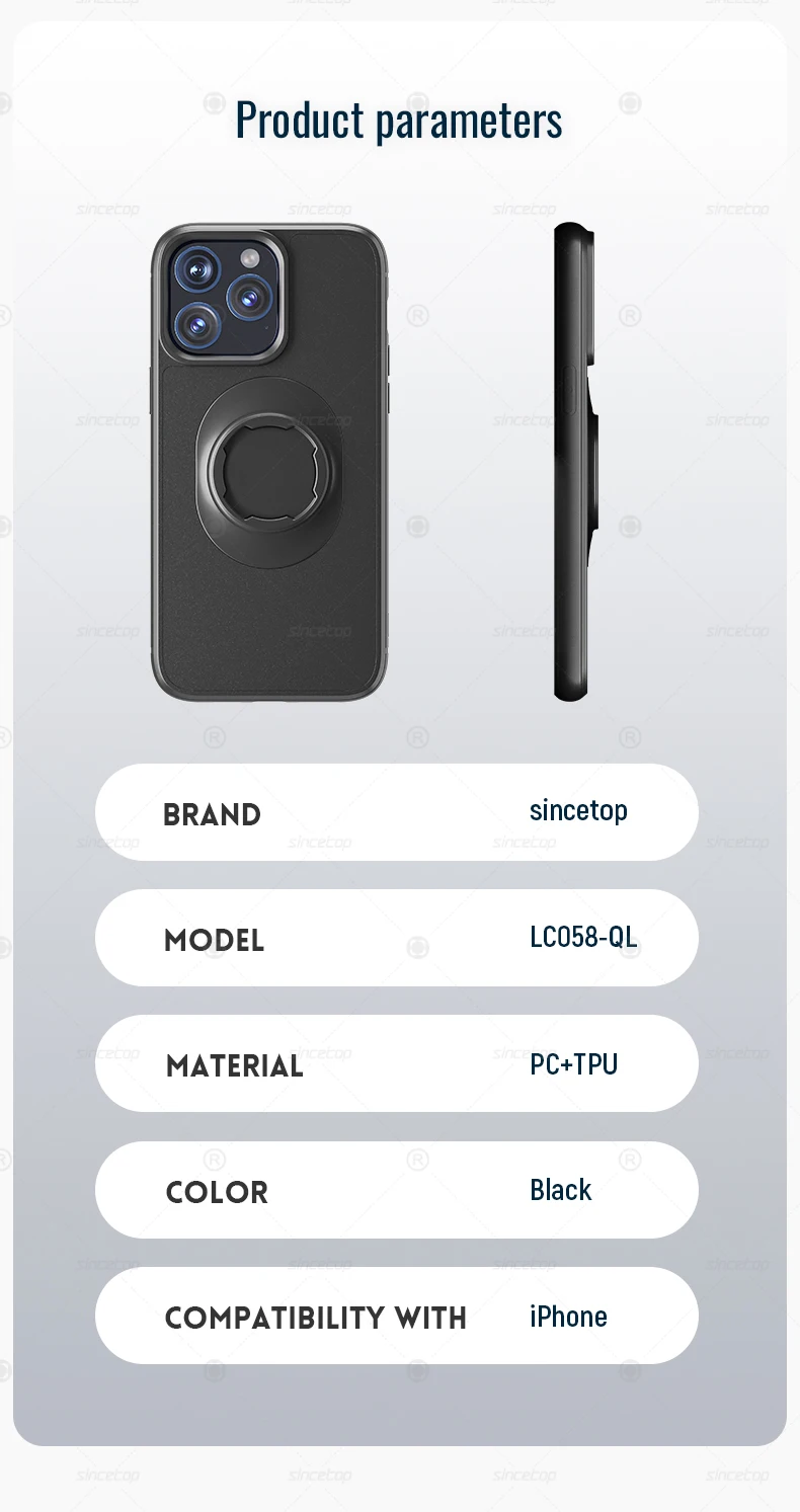 Quad-style Motorbike/Bike Holder/Car Mount with Lock-in Design, Shockproof Case for iPhone 17/16/15/14Plus/13/12/11Pro/XsMax